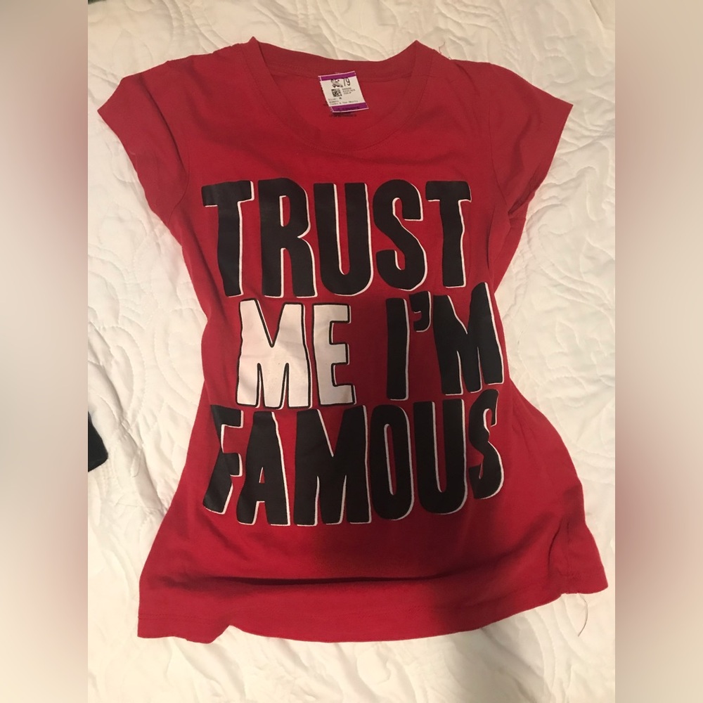 Red letter shirt